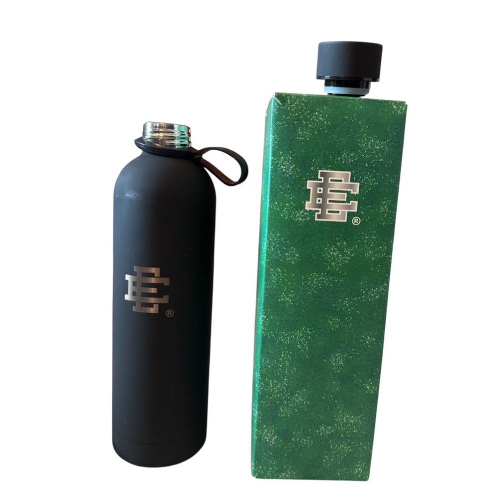 Eric Emanuel Unreleased Stainless Steel Water Bottle, black,  22oz, nib